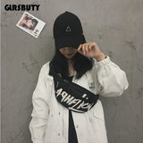 Women Waist Bag Letter Fanny Packs Hip-Hop Belt Bag Harajuku Shoulder Female
