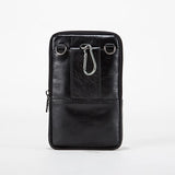 CORAL Leather Men Casual Bags Crossbody Waist Pack Messenger Shoulder Bag L-335