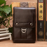 CORAL Waist Belt bags for men Leather Casual Phone Bag Waist Packs Fanny Pack