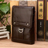 CORAL Waist Belt bags for men Leather Casual Phone Bag Waist Packs Fanny Pack