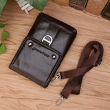 CORAL Waist Belt bags for men Leather Casual Phone Bag Waist Packs Fanny Pack