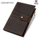 2020 Crazy HorseG Leather Passport Bag Multi-functional Holder