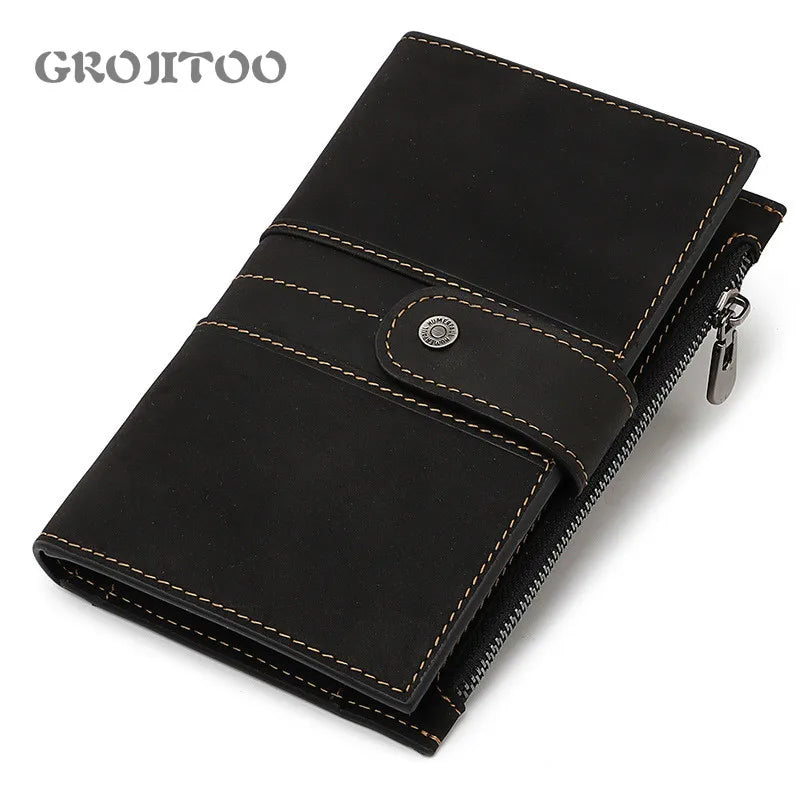 2020 Crazy HorseG Leather Passport Bag Multi-functional Holder