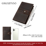 2020 Crazy HorseG Leather Passport Bag Multi-functional Holder