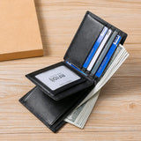 RFID Leather Men's Wallet Short Multi-card Bag