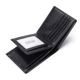 RFID Leather Men's Wallet Short Multi-card Bag