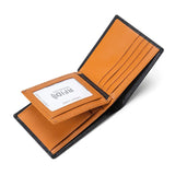 RFID Leather Men's Wallet Short Multi-card Bag
