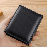 RFID Leather Men's Wallet Short Multi-card Bag