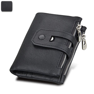 RFID Men's Leather Wallet Crazy Horse Casual Wallet
