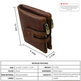 RFID Men's Leather Wallet Crazy Horse Casual Wallet
