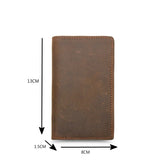 Men's Crazy Horse Leather Wallet Large Capacity Multi-card Pocket