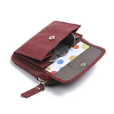 Short Casual Zipper Wallet Soft Leather Purse