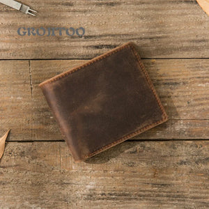 Leather Frosted Cowhide Wallet Crazy Horse Leather Short Wallet