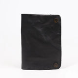 Men's Vegetable Tanned Leather Wallet Pleated Purse