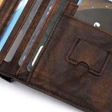 Anti-Theft Leather Men's Wallet Brush Wallet For Men