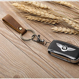 Leather Key Chain Crazy Horse Leather Car Key Chain Purse Keychain