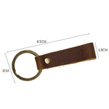 Leather Key Chain Crazy Horse Leather Car Key Chain Purse Keychain