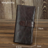 Men's Soft Leather Wallet with Oil Wax Finish