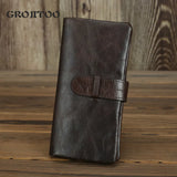 Men's Soft Leather Wallet with Oil Wax Finish