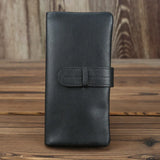 Men's Soft Leather Wallet with Oil Wax Finish