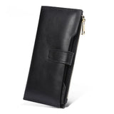 RFID Leather Handbag Long Wallet Top Cowhide Card Mobile Phone Bag
