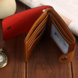 GUBINTU Men Wallet Bifold Faux Leather Pocket Zipper Wallet for Men