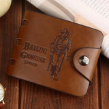 GUBINTU Men Wallet Bifold Faux Leather Pocket Zipper Wallet for Men