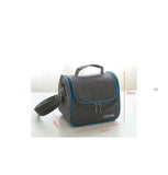 Gray-blue Minimalist Thermo Food Insulated Bag Travel Picnic Thermal Lunch Box