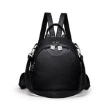 Vintage Leather Backpack for Women, Travel Shoulder Bag, School Bags for Girls