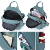 Vintage Leather Backpack Women Shoulder Bag Casual Travel Bagpack