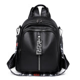 Vintage Leather Backpack Women Shoulder Bag Casual Travel Bagpack