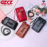 Red Mini Cellphone Bag Crossbody Wallet Long Strap