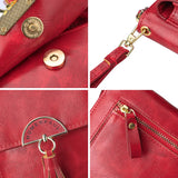 Red Mini Cellphone Bag Crossbody Wallet Long Strap