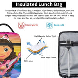 Gabby Cat Anime Dollhouse Insulated Lunch Bag for Work School