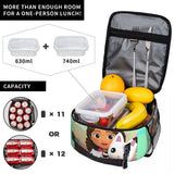 Gabby Cat Dollhouse Reusable Lunch Box Pandy Paws Thermal Cooler Insulated Bag