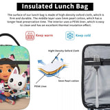 Gabby Cat Dollhouse Reusable Lunch Box Pandy Paws Thermal Cooler Insulated Bag