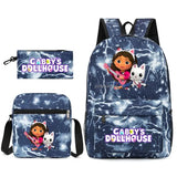 Gabby Dollhouse Backpack - Cartoon Funny Travel Rucksack for Teens