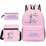 Gabby Dollhouse Backpack - Cartoon Funny Travel Rucksack for Teens