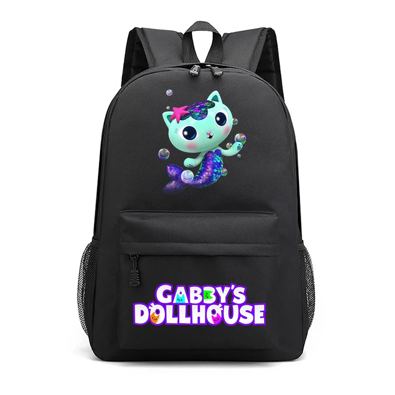 Gabby Dollhouse School Girls Backpack Bagpack Women Mochila