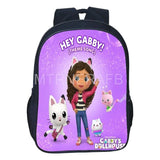 Gabby Dollhouse Cat Backpack Kids Cartoon School Bags 17 inch Birthday Gift