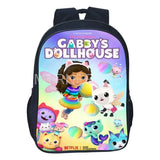 Gabby Dollhouse Cat Backpack Kids Cartoon School Bags 17 inch Birthday Gift