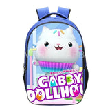 Gabby Dollhouse Cat Backpack for Primary Children - 16-Inch School Bag