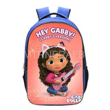 Gabby Dollhouse Cat Backpack for Primary Children - 16-Inch School Bag