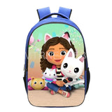 Gabby Dollhouse Cat Backpack for Primary Children - 16-Inch School Bag