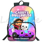 Gabby's Dollhouse Backpack Cartoon School Bags Gabby Cat Children Schoolbag
