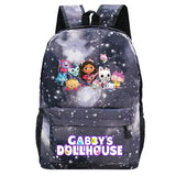 Gabby's Dollhouse School Backpack Boys Girls Bookbag Teens Daily Travel Bag