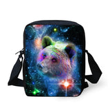 Galaxy Animal Print Diagonal Bag Shopping Travel Shoulder Diagonal