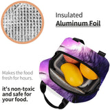 Space Wolf Lunch Box Travel Bag Insulated Cooler Lunch Bags Girls Boy Picnic Tot