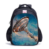Galaxy Space Printed School Bags Plants Backpack for Girls and Boys