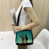 Galaxy Star Print Women Handbags Starry Night Female Clutch Bags